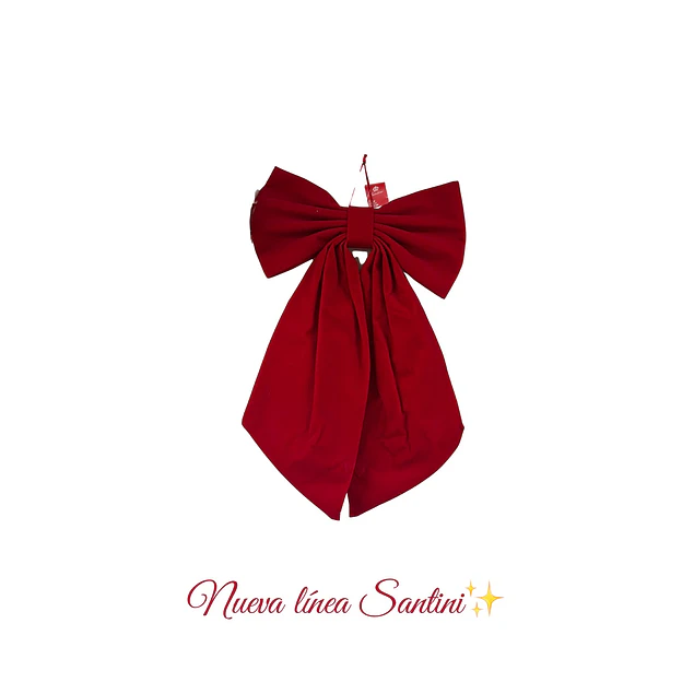 Moño decorativo rojo