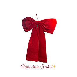 Moño decorativo rojo