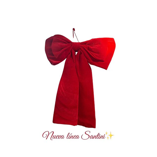 Moño decorativo rojo