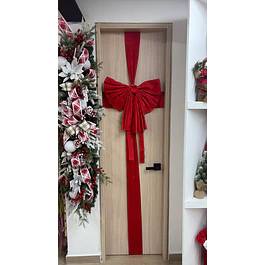 Moño Santini rojo para puerta
