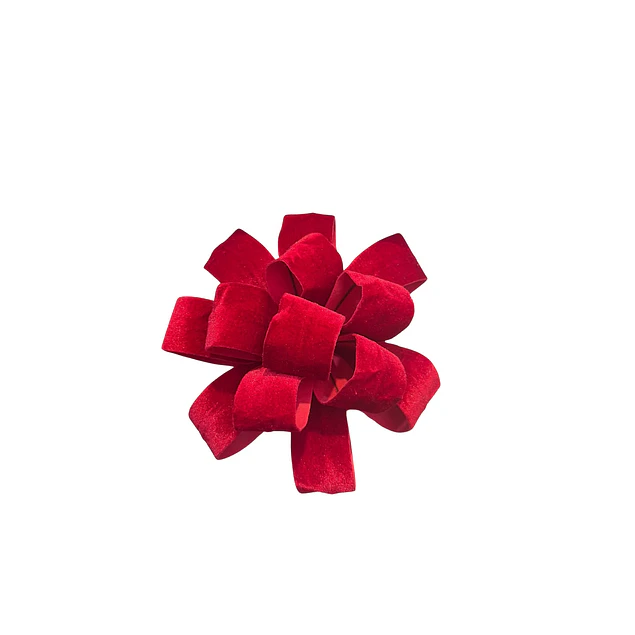 Flor cinta gamuzada grande