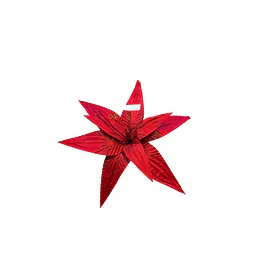 Flor navideña roja 32 cms