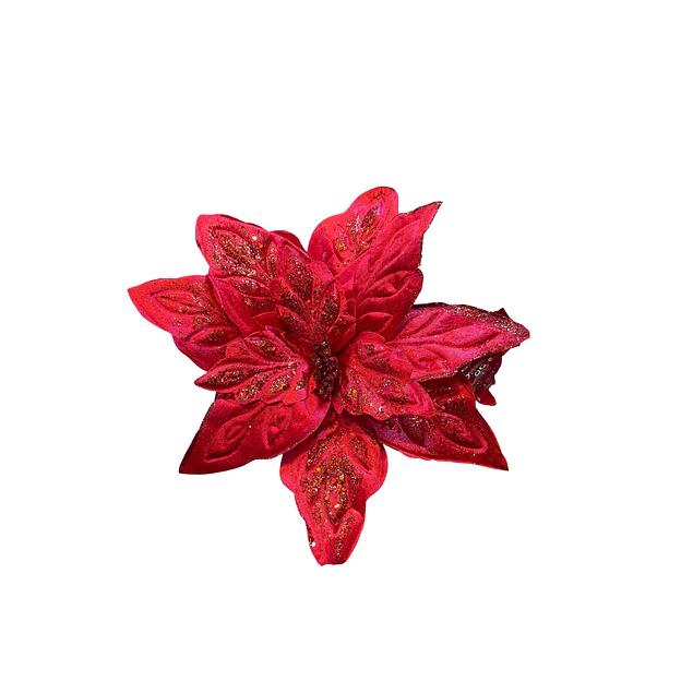 Flor roja 33 cms
