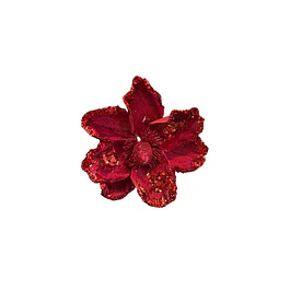Magnolia vinotinto con lentejuelas