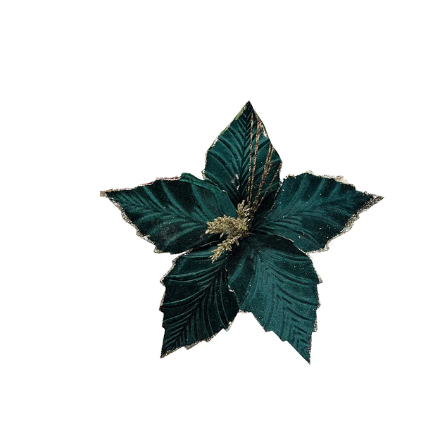 Flor verde inglés gamuzada