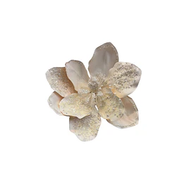 Flor beige con decoración pepitas