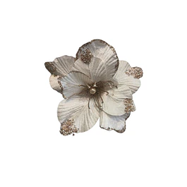 Magnolia beige con puntas champagne brillante