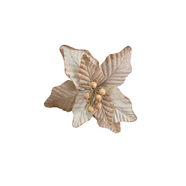 Flor navideña yute