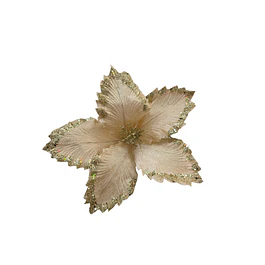 Flor dorada puntas escarchadas