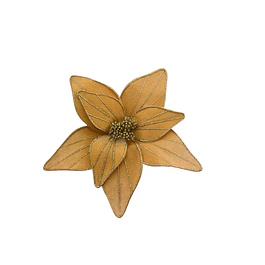 Flor gamuzada dorada