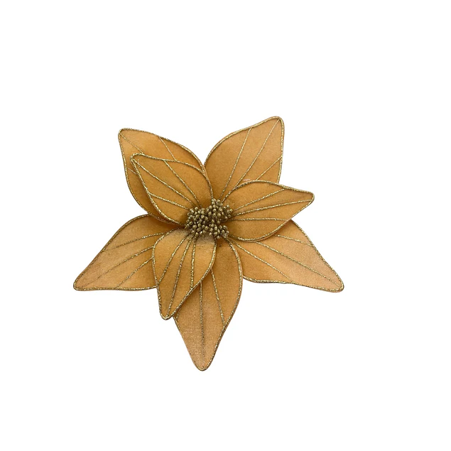 Flor gamuzada dorada
