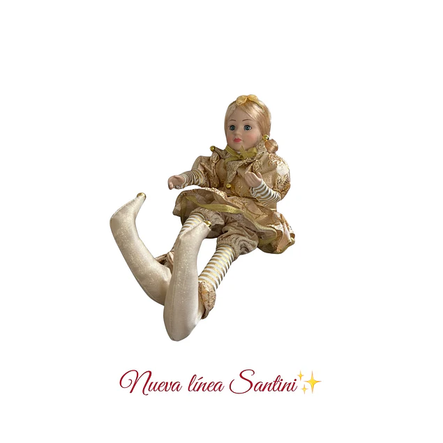 Muñeca coleccionable dorada