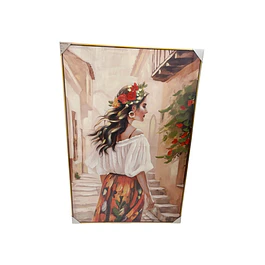 Cuadro mujer de espaldas