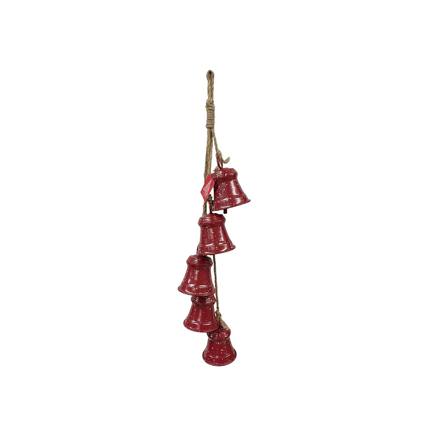Set x 5 campanas rojas