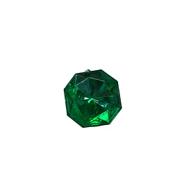Gema decorativa verde