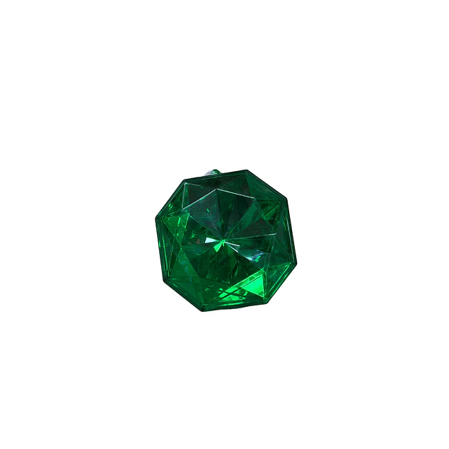 Gema decorativa verde