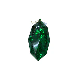 Gema decorativa verde