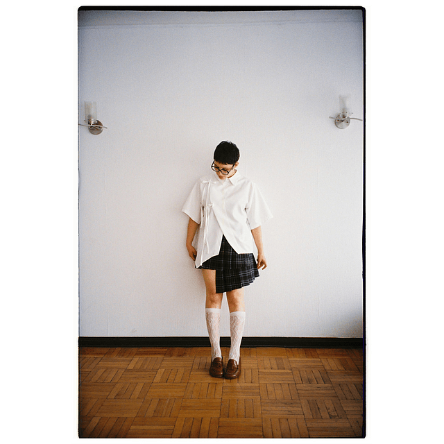 Camisa asimétrica blanca