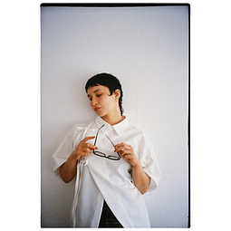 Camisa asimétrica blanca