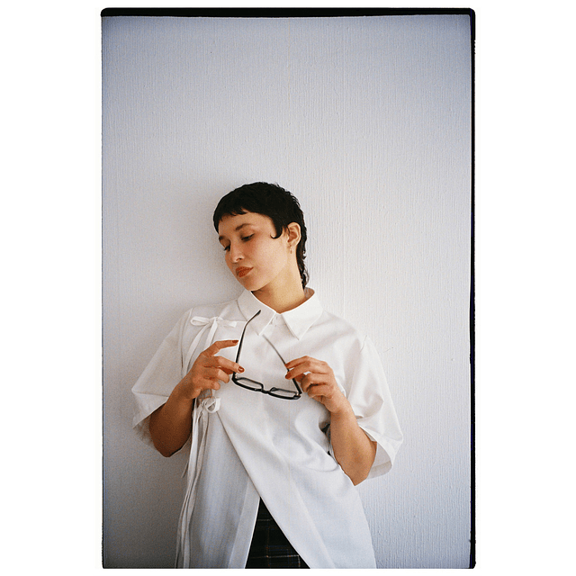 Camisa asimétrica blanca