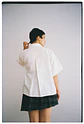 Camisa asimétrica blanca - Miniatura 5