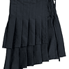 Falda asimétrica negra 