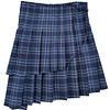 Falda asimétrica escosesa 
