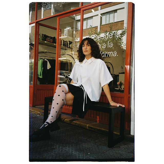 Camisa asimétrica blanca