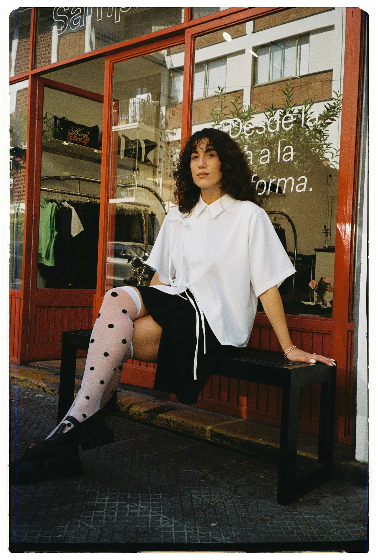 Camisa asimétrica blanca 2