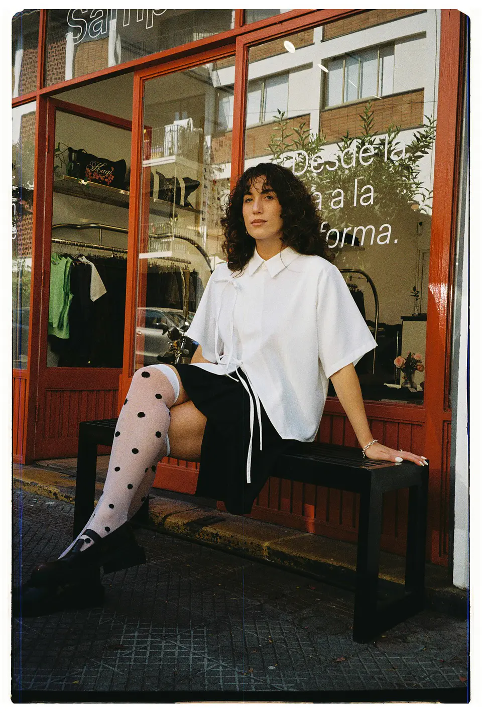 Camisa asimétrica blanca 2