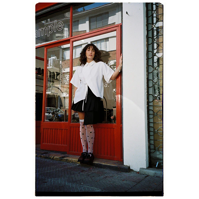 Camisa asimétrica blanca