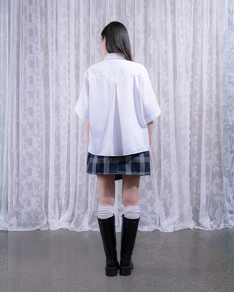 Camisa asimétrica blanca