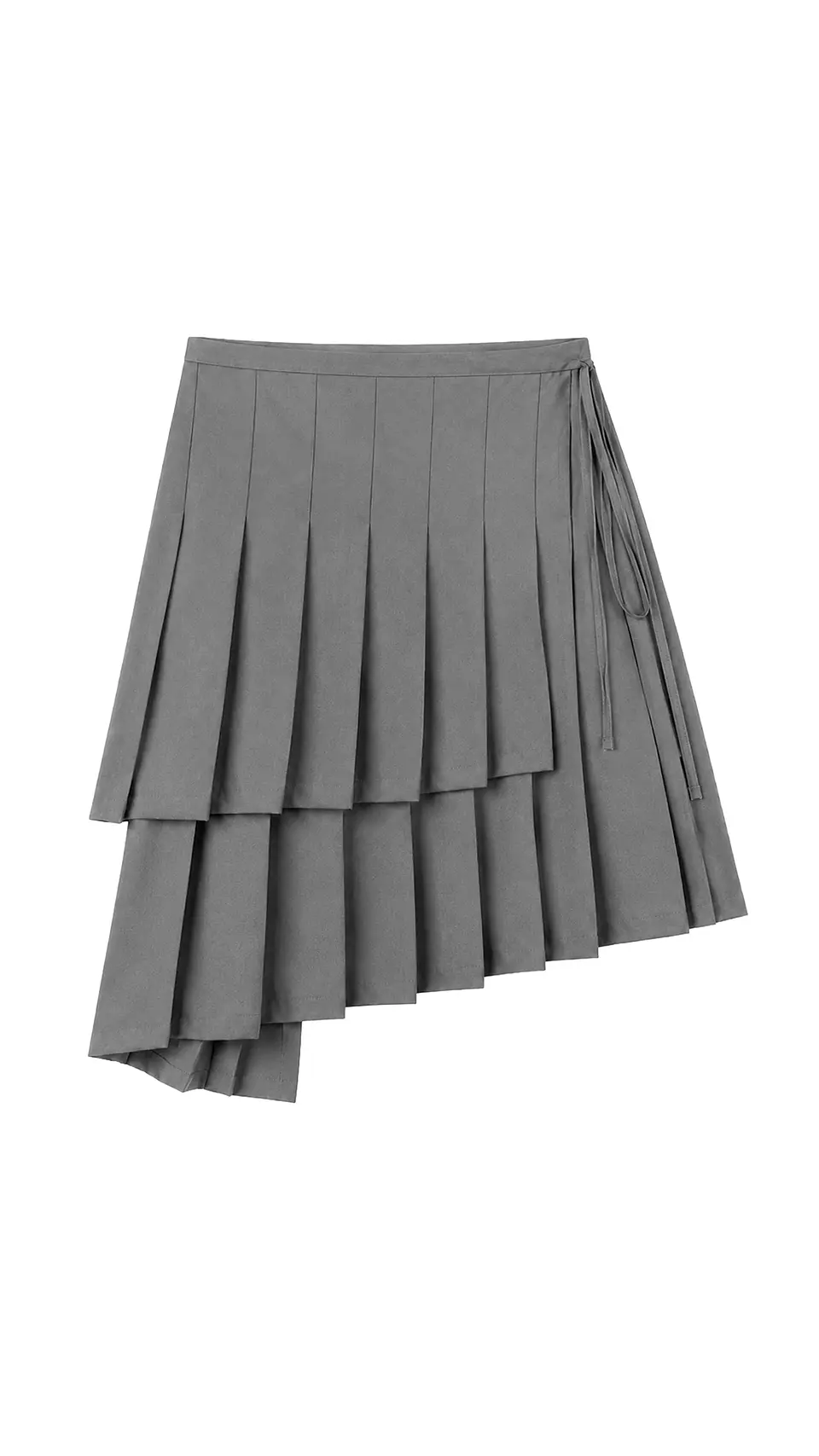 Falda asimétrica gris 1