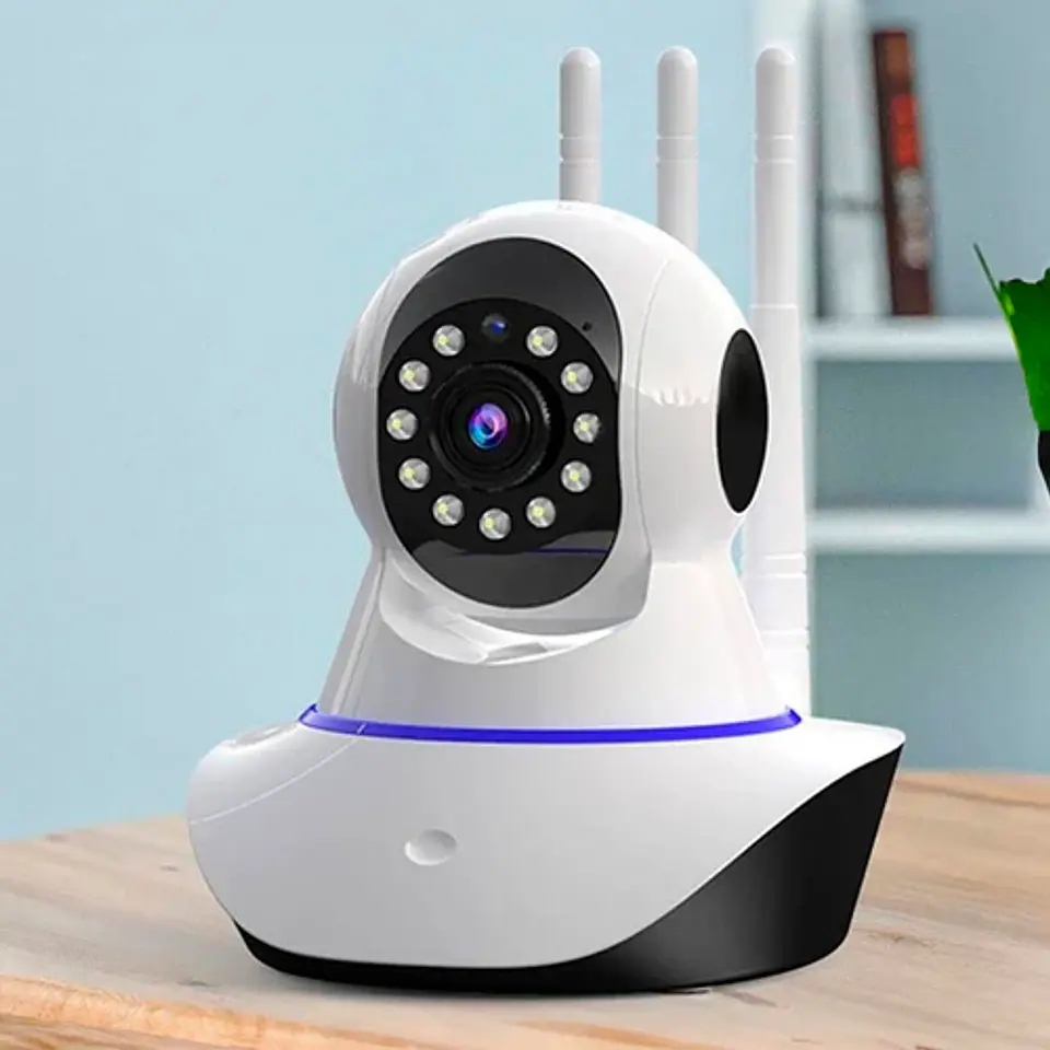 CAMARA DE SEGURIDAD 3 ANTENAS HD VISION NOCTURNA WIFI 1