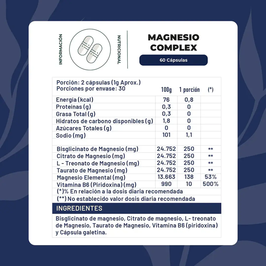 MAGNESIO COMPLEX 4