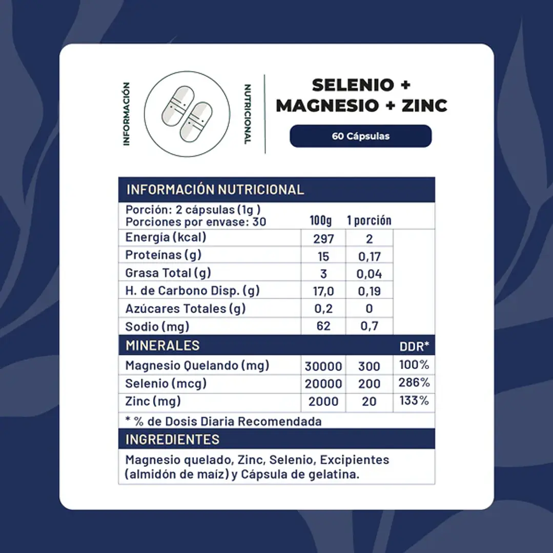SELENIO+MAGNESIO+ZINC 4