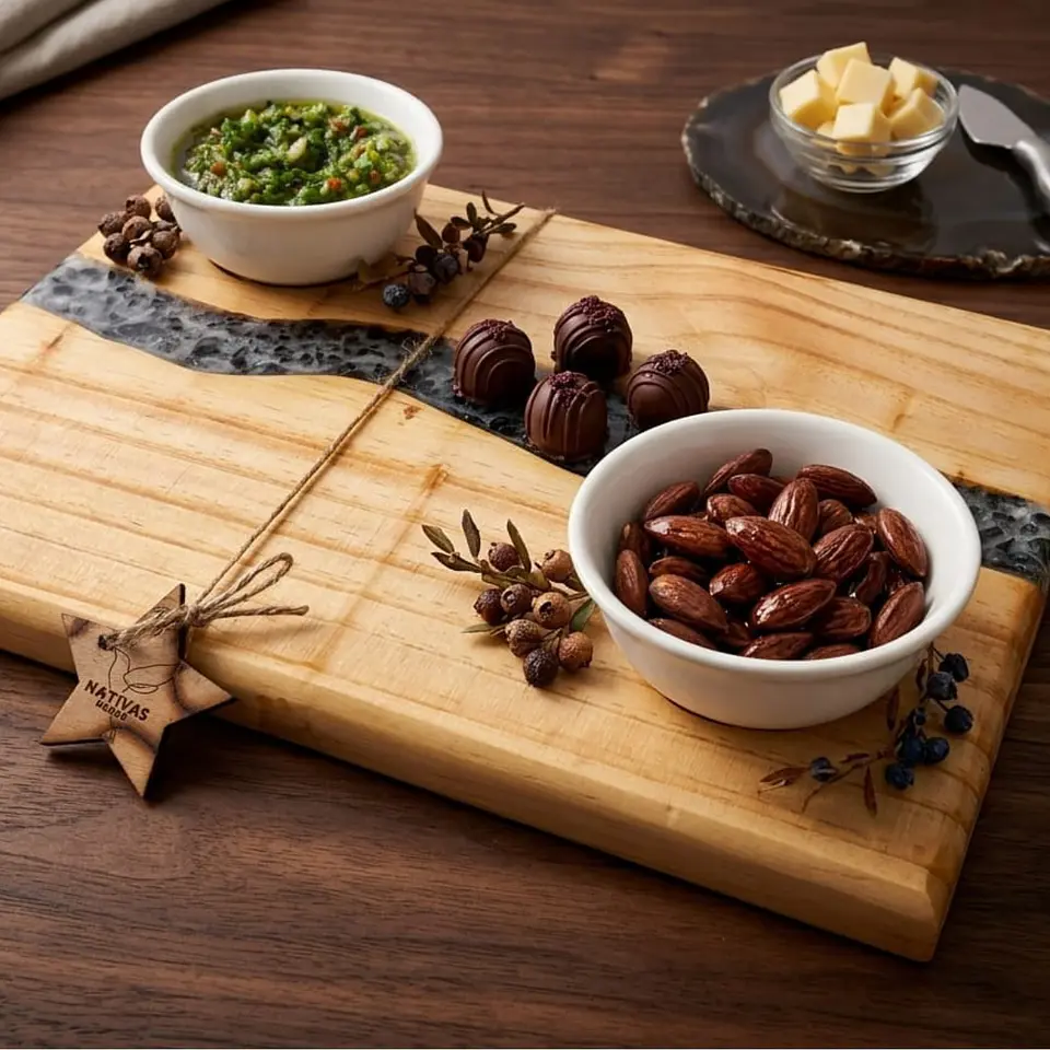 Tablas Cocktail con resina  3