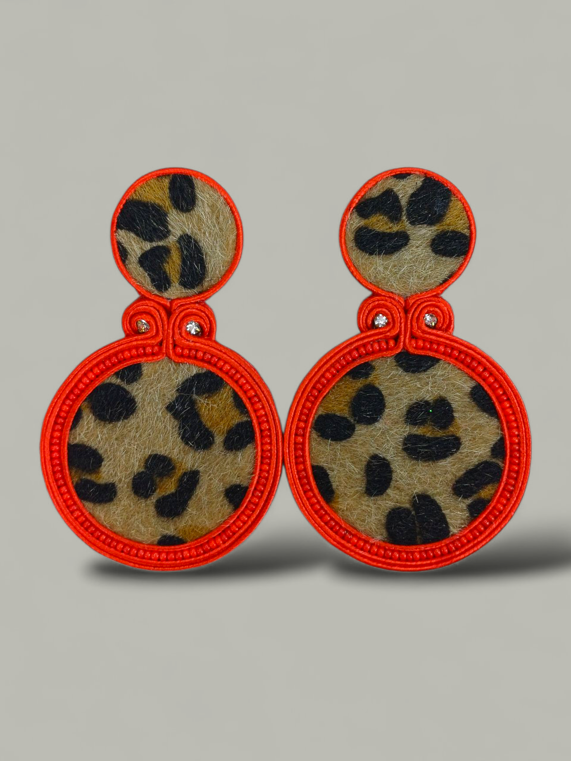 Maxi Arete Animal Print Doble 1