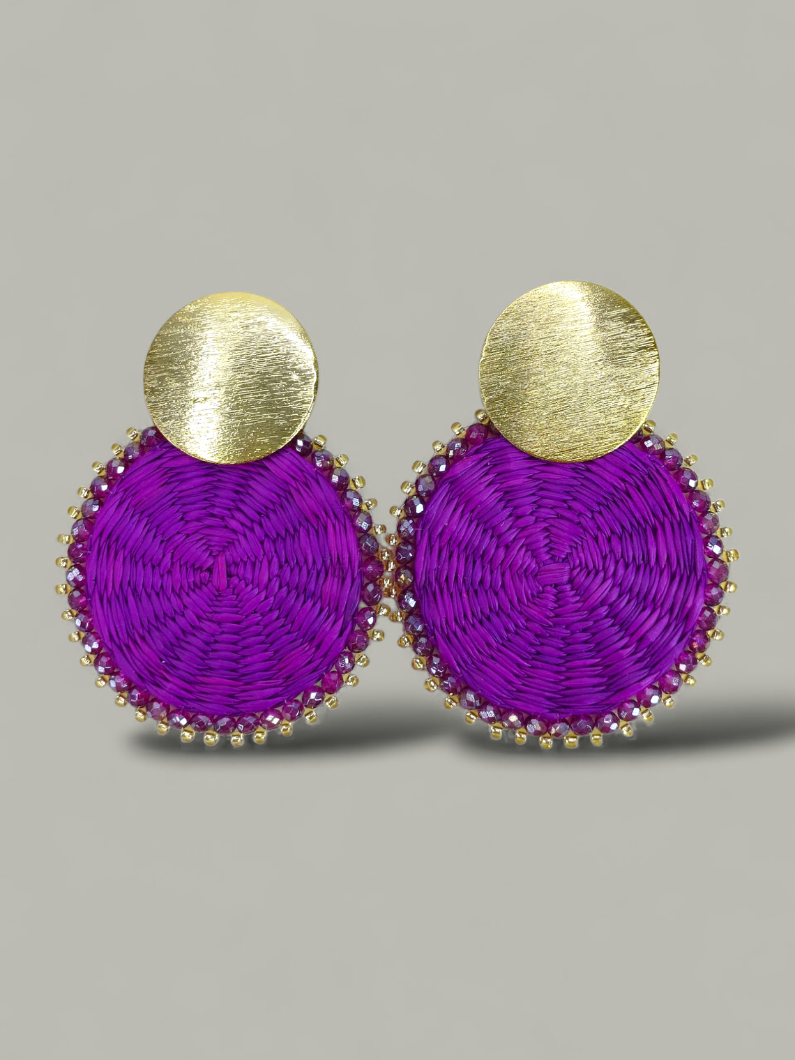 Arete Mediano Iraca tejido 2