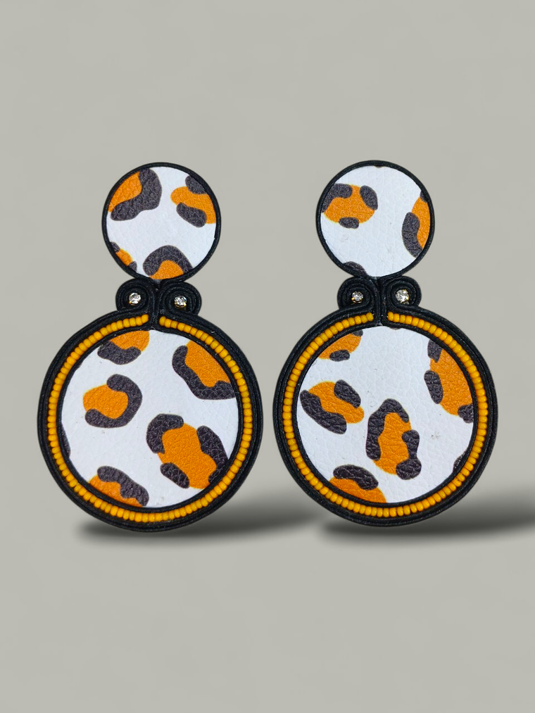 Maxi Arete Animal Print Doble 3