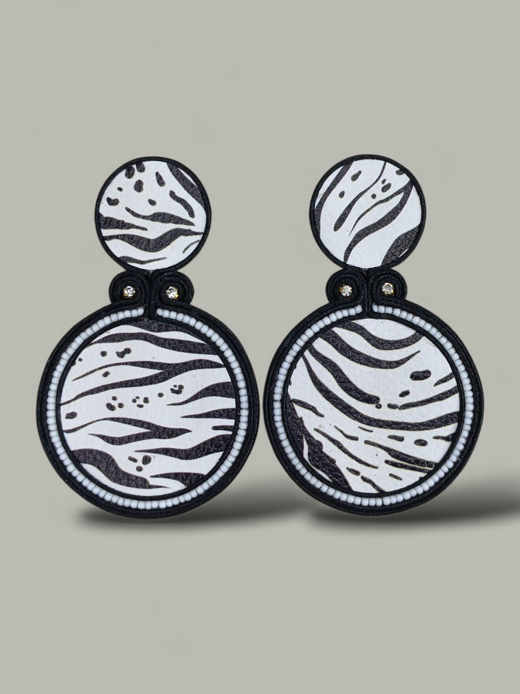 Maxi Arete Animal Print Doble 4