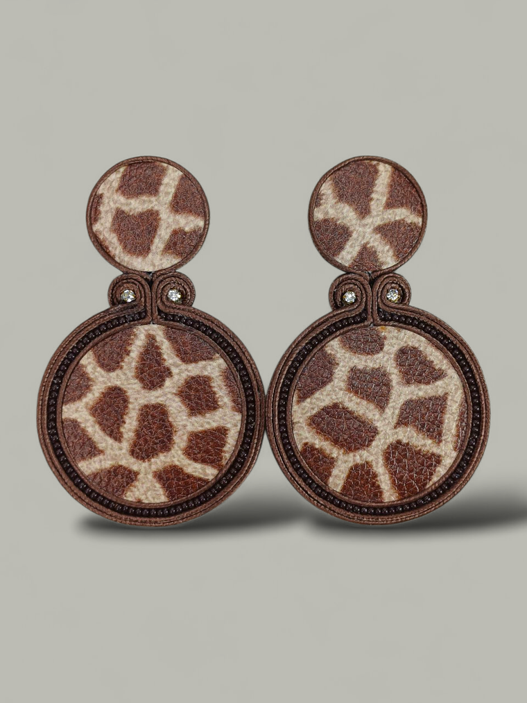 Maxi Arete Animal Print Doble 5