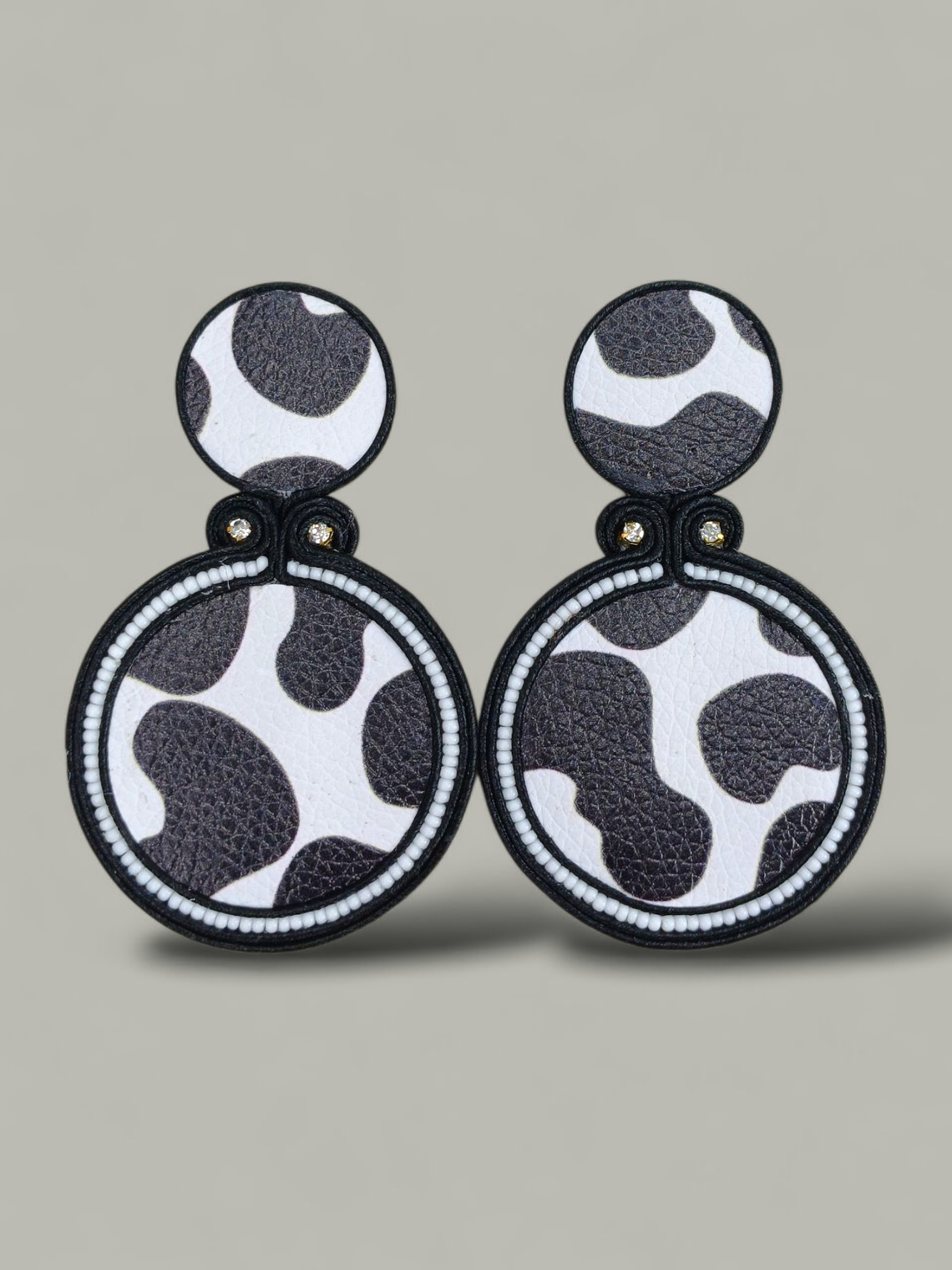 Maxi Arete Animal Print Doble 6