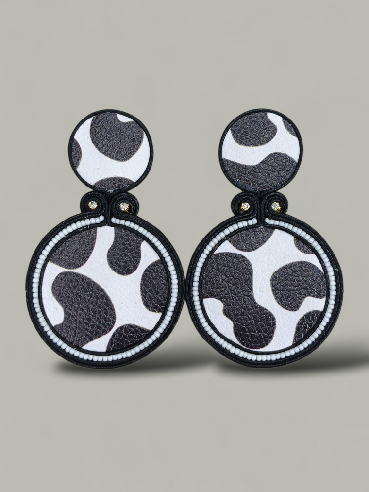 Maxi Arete Animal Print Doble 6