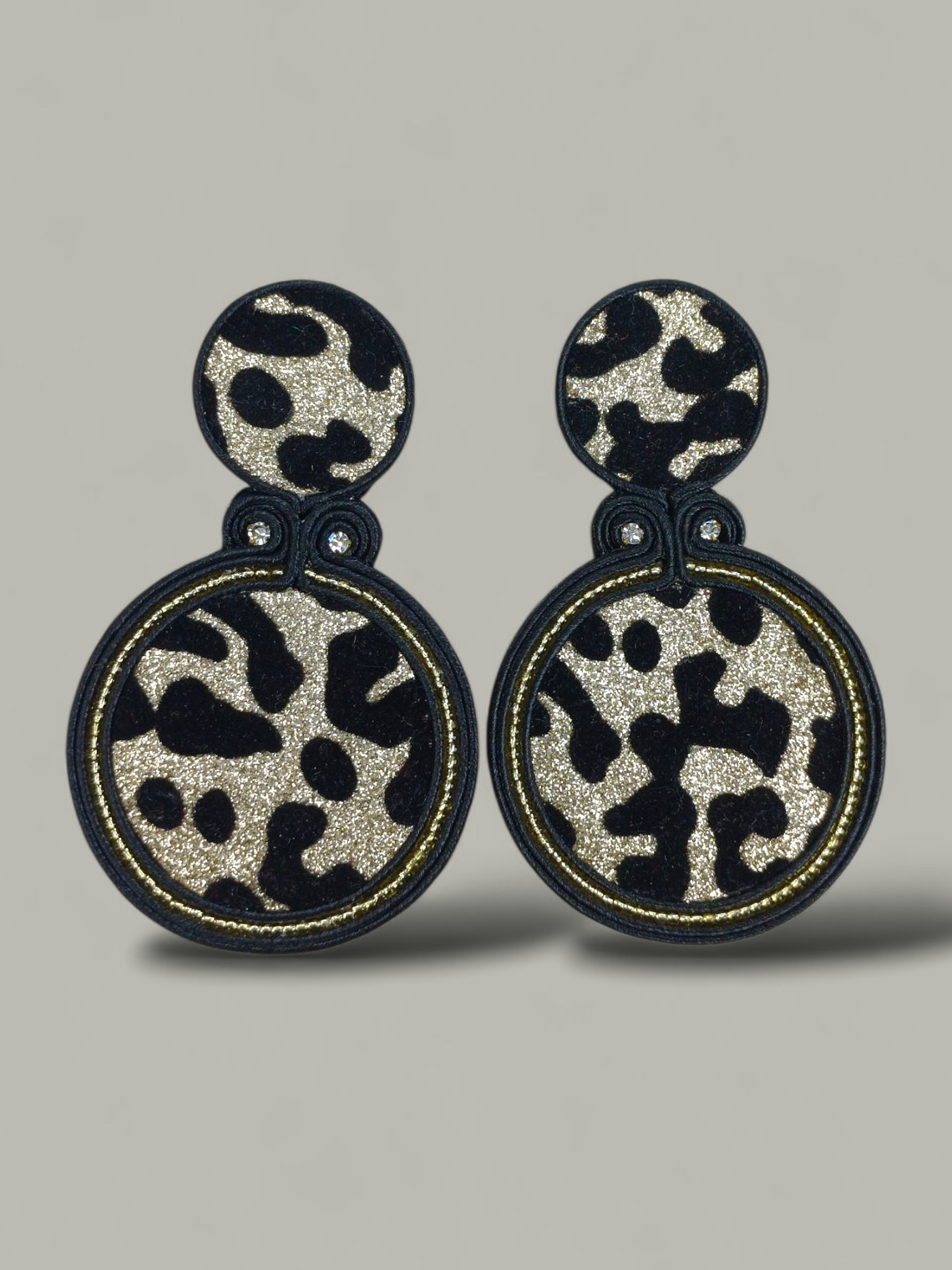 Maxi Arete Animal Print Doble 7