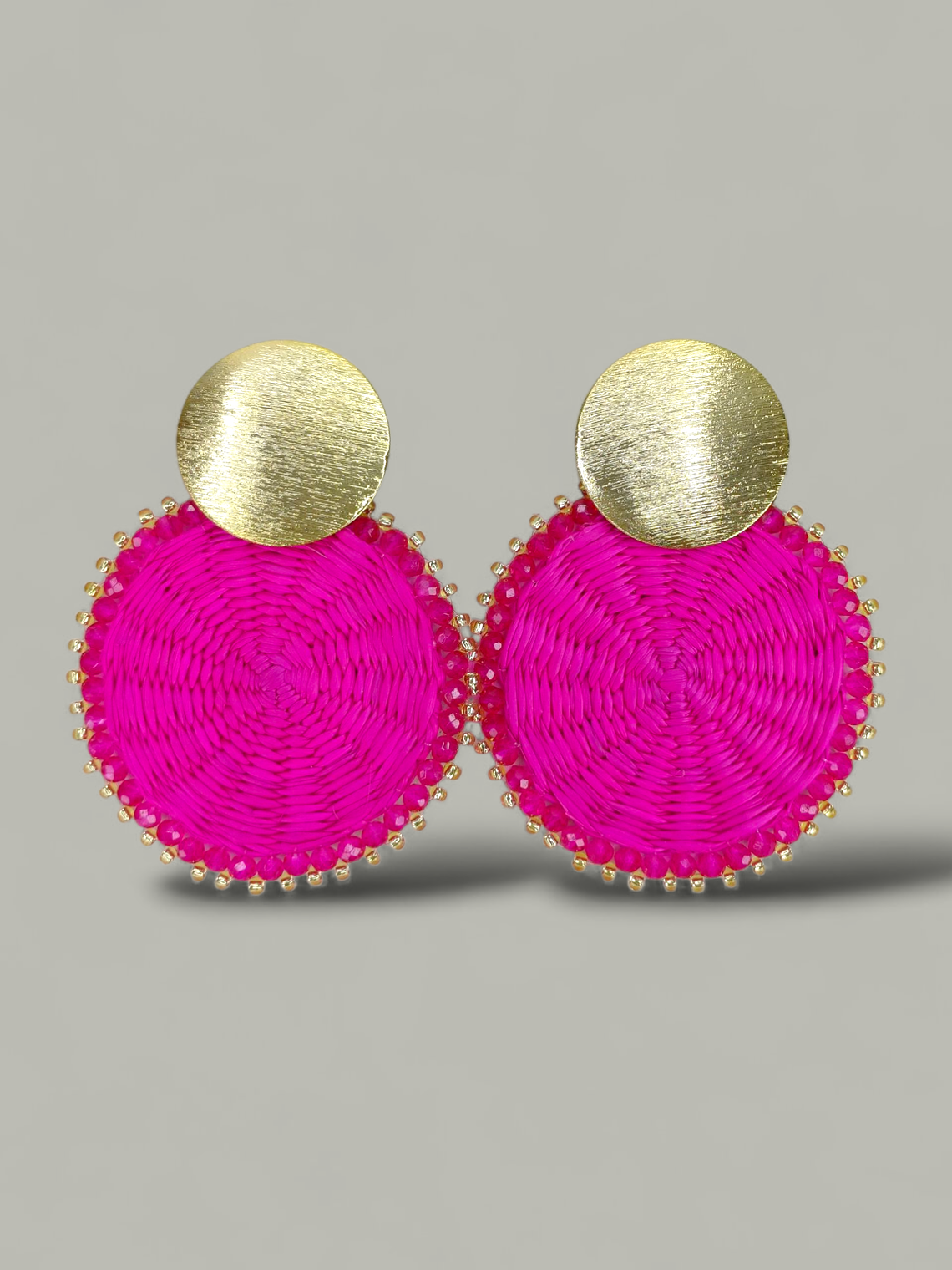 Arete Mediano Iraca tejido 7