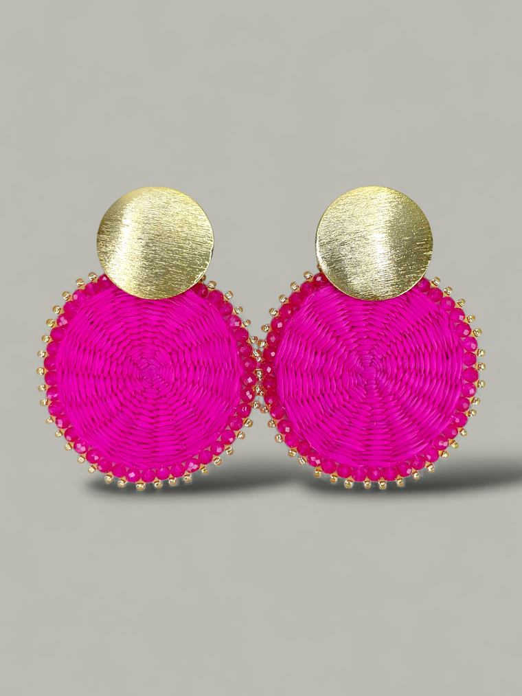 Arete Mediano Iraca tejido 7