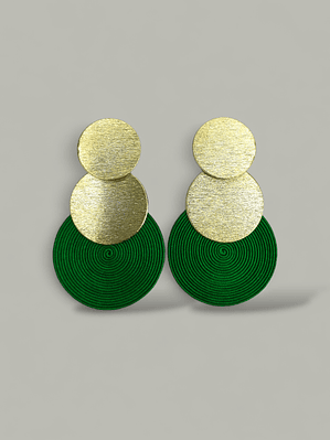 Maxi Arete Bronce con Soutache