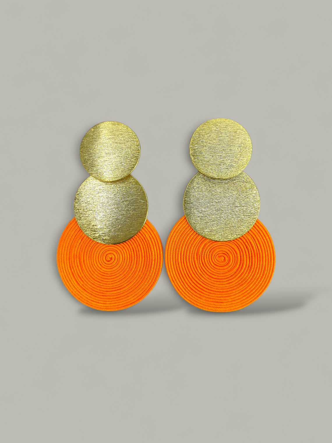 Maxi Arete Bronce con Soutache 3