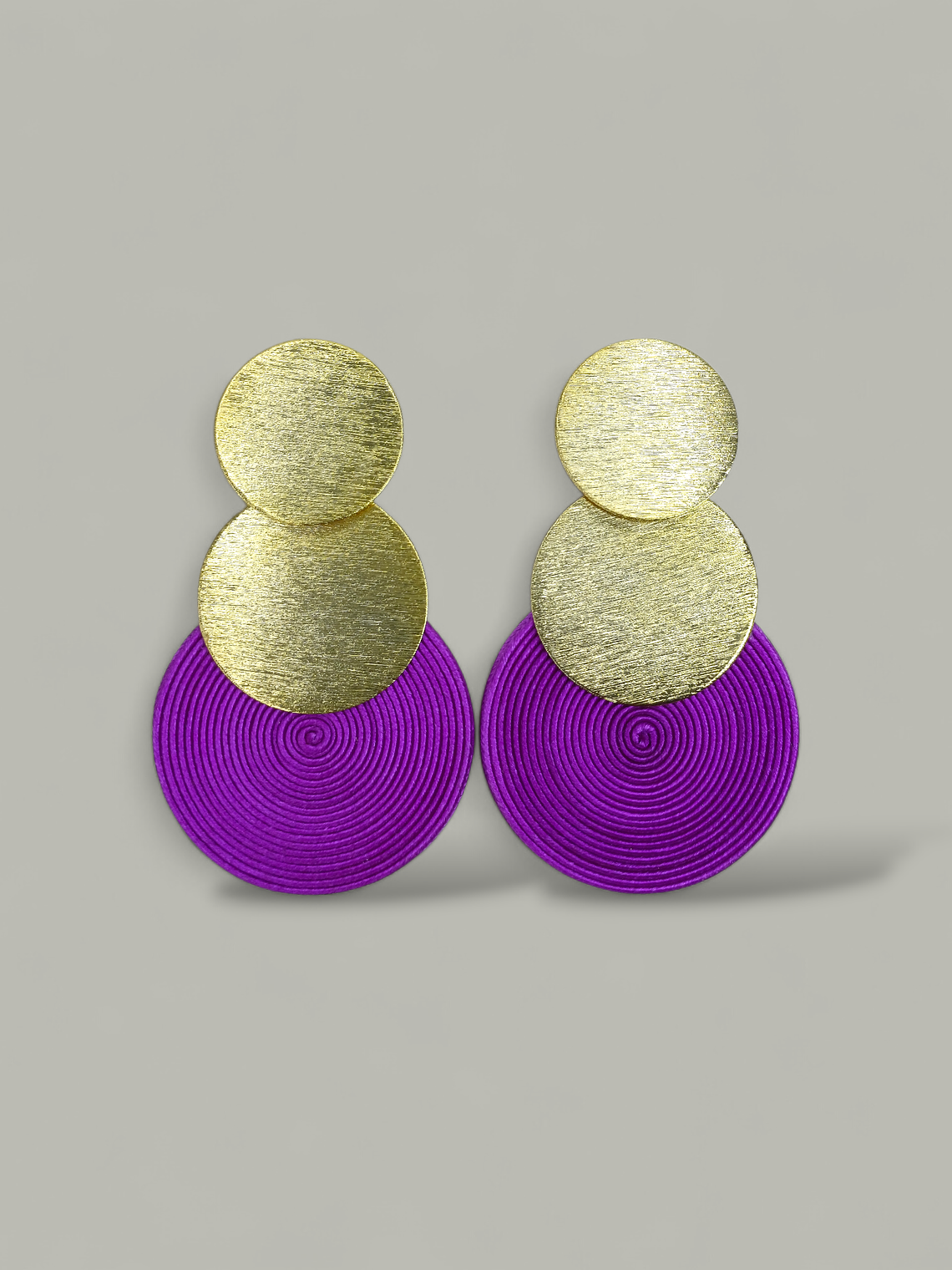 Maxi Arete Bronce con Soutache 6